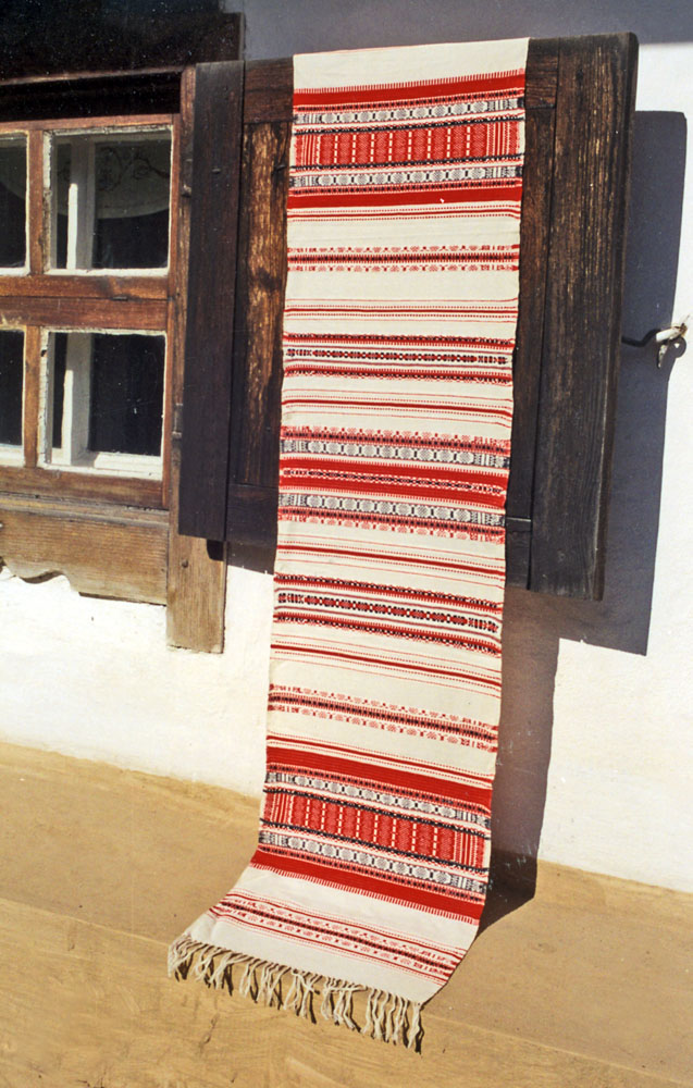 Рушник «Веселка». 1995. Бавовна, ручне ткацтво